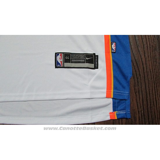Maglia Oklahoma City Thunder Paul George #13 2017-18 Bianco